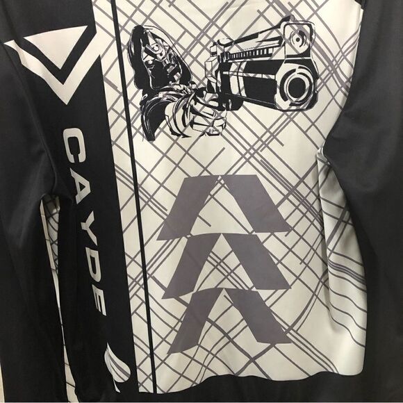 Marvel Cayde Skull Hoodie Black White Long Sleeve Size Small - Picture 4 of 9